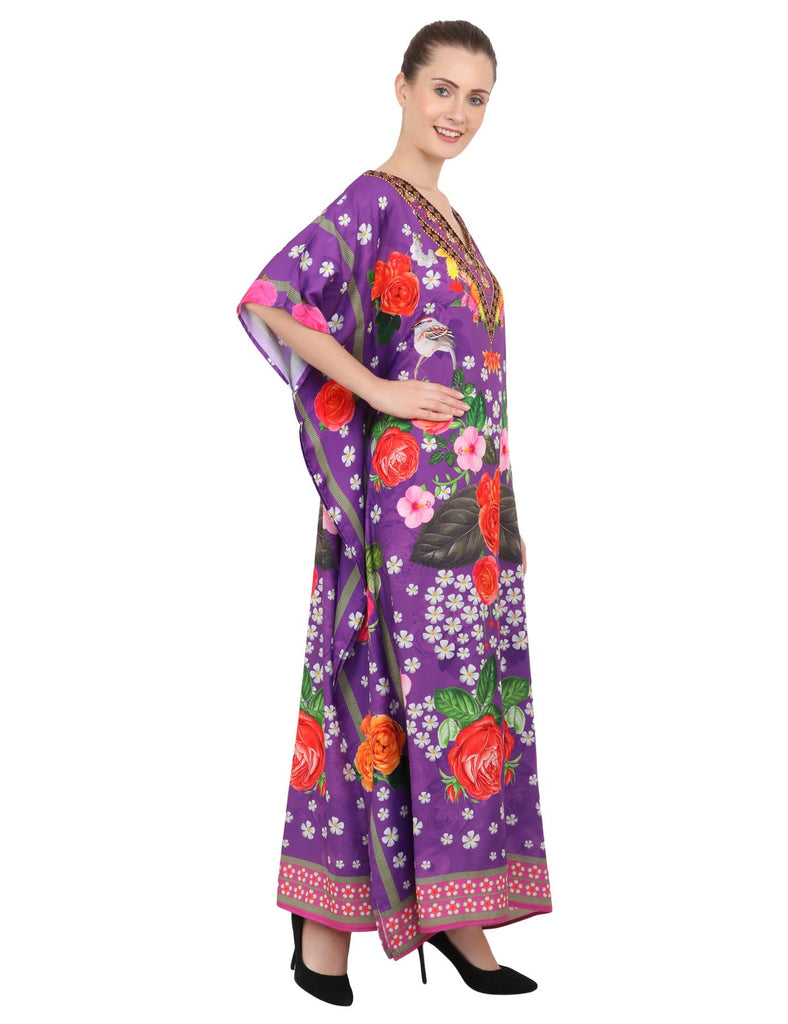 Long maxi style dress kaftan by Miss lavish London
